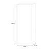 Bücherregal Wohnzimmer Büro 4 Regalböden 40x132 cm Holzregal Duval Maße