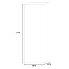 Hohe Holzregal 5 Ebenen Wohnzimmer Büro 40x172 cm Darren Maße