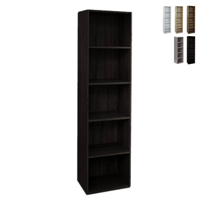 Hohe Holzregal 5 Ebenen Wohnzimmer Büro 40x172 cm Darren Sales Hohe Holzregal 5 Ebenen Wohnzimmer Büro 40x172 cm Darren Sales