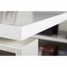 Schreibtisch mit Eck-Peninsula 170x140cm Schubladen weiß glänzend Glassy Sales