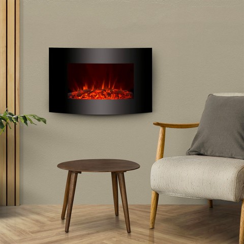 Elektrischer Kamin San Diego - Wandheizung mit LED-Flammeneffekt, umweltfreundlich Aktion