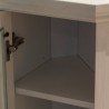 Elektrokamin Kamin Eckmodell in Weißem Holz L126 x T78 x H83 Madison Lagerbestand