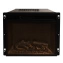 Elektrokamin Kamin Eckmodell in Weißem Holz L126 x T78 x H83 Madison Maße