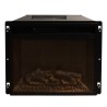 Elektrokamin Kamin Eckmodell in Weißem Holz L126 x T78 x H83 Madison Maße