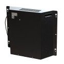 Elektrischer Kaminofen aus Holz Weiß L179 x T48 x H85 Biden Maße