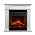 Elektrischer Kamin Standkamin aus Holz Weiß L 89,5 x H90,5 x T28 Jefferson Verkauf