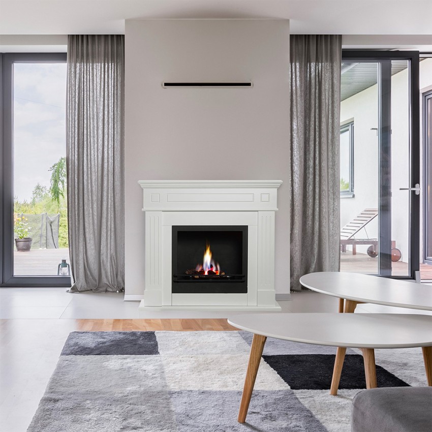Bioethanol-Kamin Standkamin mit Rahmen Cambridge Eco