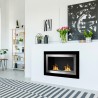 Moderner Wandeinbau-Bioethanol-Kamin Schwarzglas Edelstahl Pechino Aktion