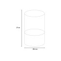 Tisch-Bioethanol-Kamin für Innen- und Außenbereich, zylinderförmig, Marsiglia. Auswahl