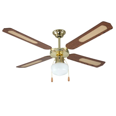 Deckenventilator mit 4 Flügeln 70W Holz im klassischen Stil Wind Aktion