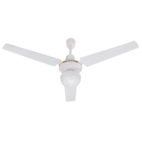 Moderner Deckenventilator Weiß 3 Flügel 120cm mit Licht 70W Hitz Aktion