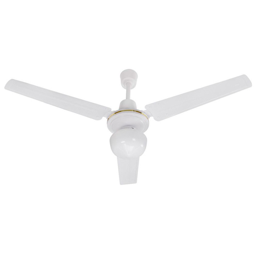 Moderner Deckenventilator Weiß 3 Flügel 120cm mit Licht 70W Hitz Aktion