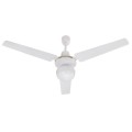 Moderner Deckenventilator Weiß 3 Flügel 120cm mit Licht 70W Hitz Aktion