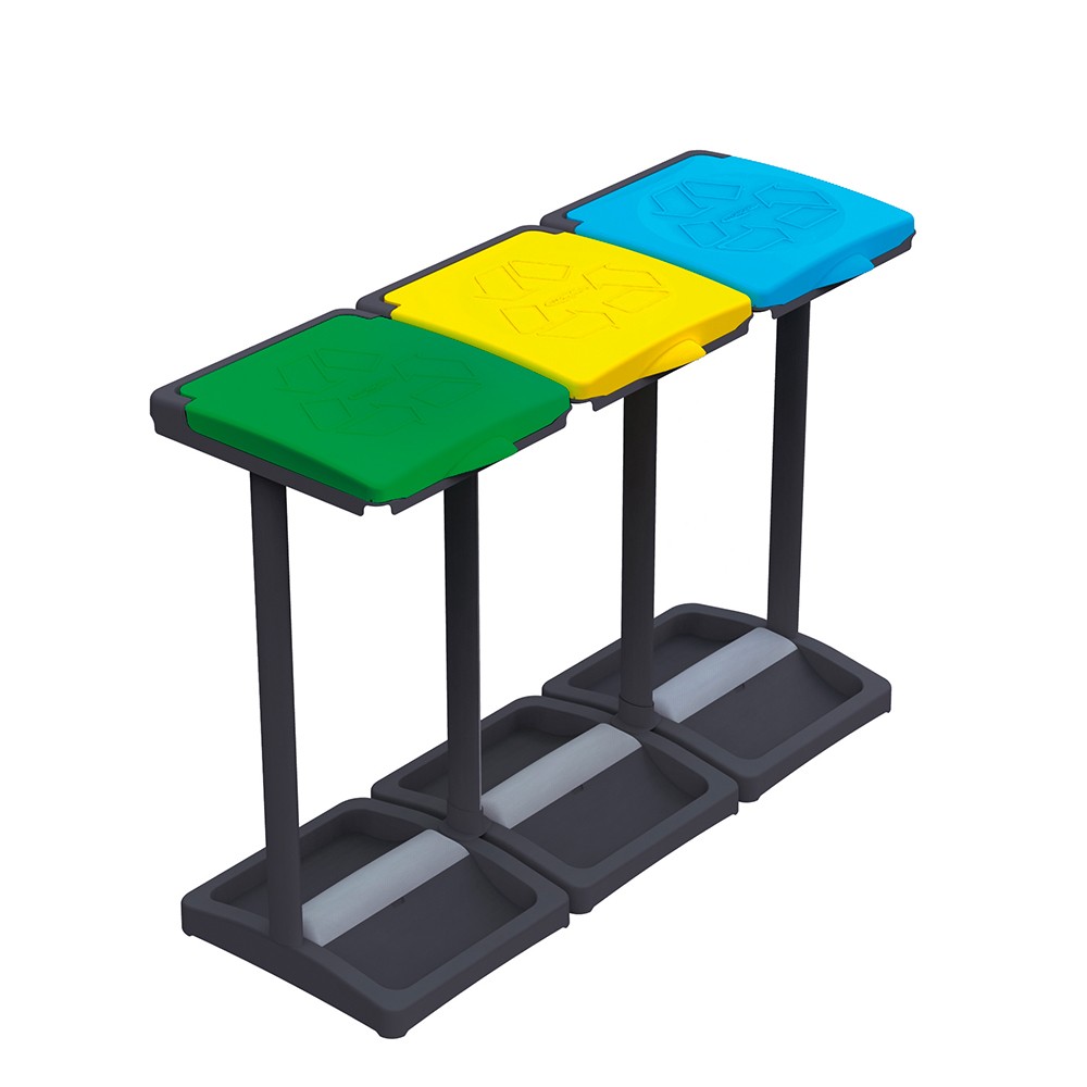 Müllsackhalter 3-fach Abfalltrennsystem Mr.B Tris