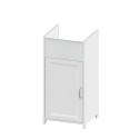 Waschschrank 39x39x78cm für Waschtisch, 1 Tür, Weiß, Mini Aktion