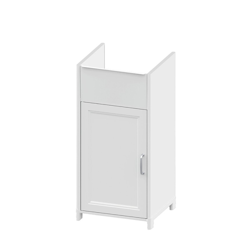 Waschschrank 39x39x78cm für Waschtisch, 1 Tür, Weiß, Mini Aktion Waschschrank 39x39x78cm für Waschtisch, 1 Tür, Weiß, Mini Aktion