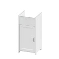 Waschschrank 39x39x78cm für Waschtisch, 1 Tür, Weiß, Mini Aktion