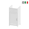 Waschschrank 39x39x78cm für Waschtisch, 1 Tür, Weiß, Mini Verkauf