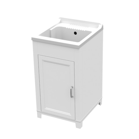 Schrank mit Waschbecken 1 Tür aus Waschharz 45x50cm Mong
