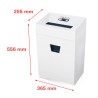Aktenvernichter für Büro 8-9 Blatt 3,9 x 30mm Pure 320 HSM Modell
