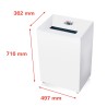 Aktenvernichter Büro Shredder 25-27 Blatt 5,8 mm Pure 530 HSM Modell