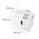 Aktenvernichter Büro CD/DVD Shredder 4,5 x 30 mm X5 Shredstar HSM Eigenschaften