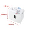 Aktenvernichter für Büro und Kreditkarten, 4,5 x 30 mm, X8 Shredstar HSM Modell