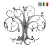 Handgefertigte Wanduhr Metall Baum des Lebens 60x55cm Ceart Lagerbestand