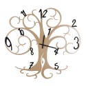 Handgefertigte Wanduhr Albero Della Vita Big 80x75cm Ceart Auswahl