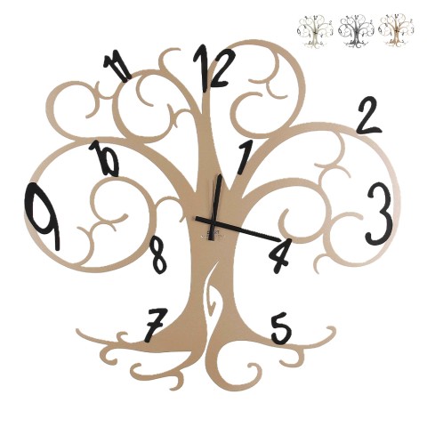 Handgefertigte Wanduhr Albero Della Vita Big 80x75cm Ceart Aktion