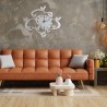 Moderner Wanduhren aus Metall und Glas mit Schmetterlingen handgefertigt Ceart Angebot