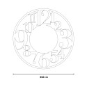 Große runde Wanduhr 60cm modern Ilenia Ceart Kosten
