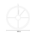Runde Wanduhr 90 cm im modernen industriellen Stil Essenziale Ceart Preis