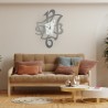 Moderner dekorativer Wanduhren aus Glas und Metall Alfred Ceart Sales