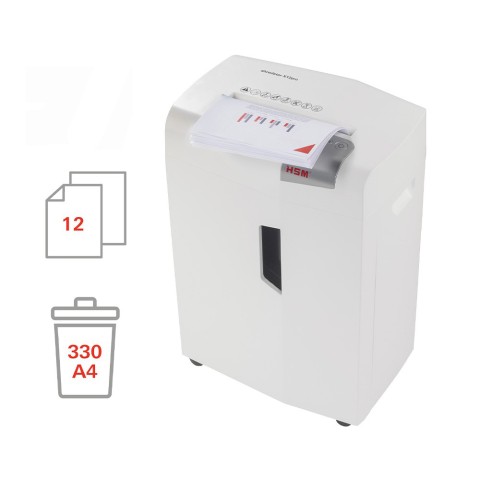 Büro Aktenvernichter Shredder 12 Blatt 2x15mm X12pro Shredstar HSM Aktion