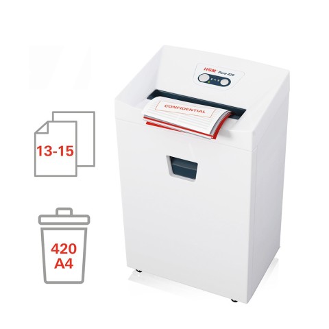 Professioneller Aktenvernichter Büro Schredder 4,5 x 30mm Pure 420 HSM Aktion
