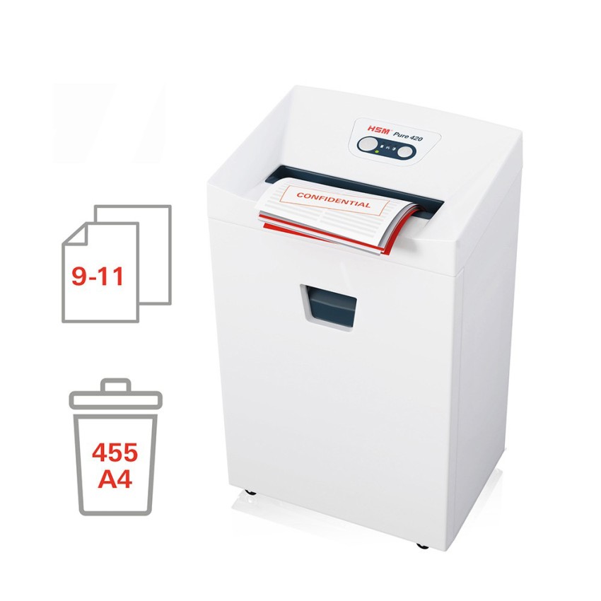 Aktenvernichter Büro 11 Blatt 1,9 x 15mm Pure 420 HSM Aktion