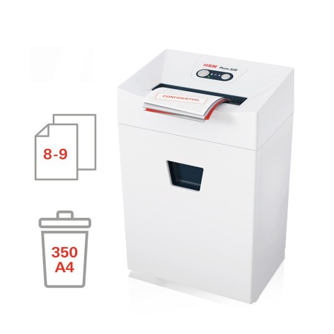 Aktenvernichter für Büro 8-9 Blatt 3,9 x 30mm Pure 320 HSM Aktion