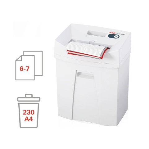 Professioneller Aktenvernichter für Büro 4 x 25mm Pure 220 HSM Aktion