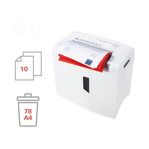 Büro Aktenvernichter 10 Blätter 6mm CD S10 Shredstar HSM Aktion