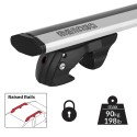 Universelle Dachträger für Autos mit erhöhter Reling Menabò Jackson XL Silber Angebot