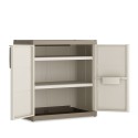 Wäscheschrank Aufbewahrungsschrank 2 Regalböden Excellence XL Basso Keter Angebot
