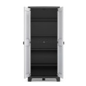 Garten-Außenschrank mit 5 Regalböden, grau-schwarz, Titan Alto XL Keter Angebot