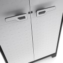 Garten-Außenschrank mit 5 Regalböden, grau-schwarz, Titan Alto XL Keter Rabatte