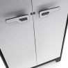 Garten-Außenschrank mit 5 Regalböden, grau-schwarz, Titan Alto XL Keter Rabatte