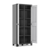 Grau-schwarzer Außenschrank 8 Regalböden Titan Multispace XL Keter Angebot