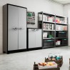 Garten-Außenschrank mit 5 Regalböden, grau-schwarz, Titan Alto XL Keter Verkauf