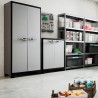 Grau-schwarzer Außenschrank 8 Regalböden Titan Multispace XL Keter Verkauf