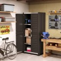 Werkstattschrank mit 3 verstellbaren Ablagen, Aufbewahrung für Werkzeuge, Garage XL Hoch Keter Verkauf