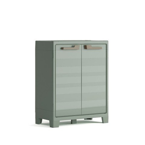 Keter Planet Outdoor Niedriger Gartenschrank mit 2 Einlegeböden Aktion